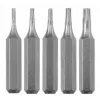 Kruvikeeramise otsakute komplekt KWB 128240 — 5 tk Torx otsakud T3 T4 T5 T6 T8, 28 mm