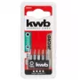 Kruvikeeramise otsakute komplekt KWB 128240 — 5 tk Torx otsakud T3 T4 T5 T6 T8, 28 mm