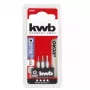 Kruvikeeraja otsakute komplekt KWB 128840 — 3 tk, Torx (täht) otsad, 28 mm pikkus