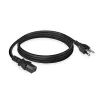 ACT toitejuhe USA pistik - C13 must 1.8 m, 1.8 m, Toitepistiku tüüp A, C13 pistikupesa, 120 V, 10 A