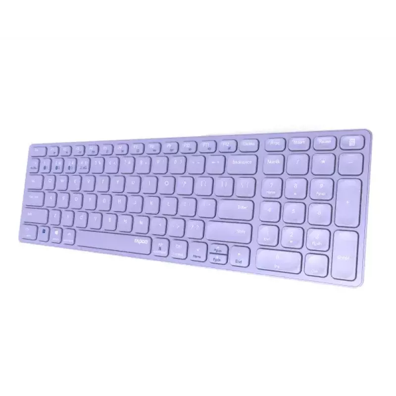 Juhtmevaba klaviatuur Rapoo E9700M QWERTZ Saksa Lilla RF Bluetooth