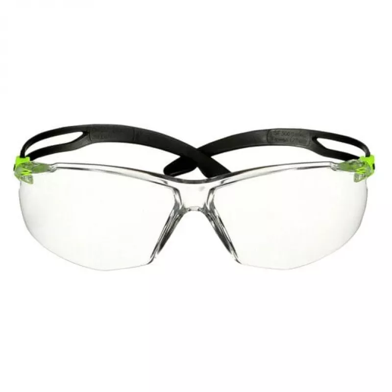 3M SF501SGAF-GRN-EU Kaitseprillid polükarbonaadist (PC) Must, Roheline