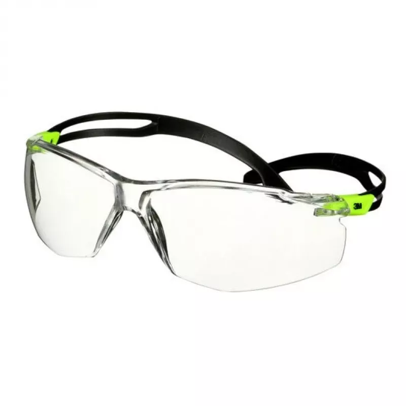 3M SF501SGAF-GRN-EU Kaitseprillid polükarbonaadist (PC) Must, Roheline