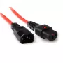 ACT toitejuhe C13 IEC Lock C14 punane 1,5 m 10 A 230 V