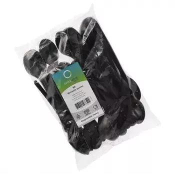 Ühekordsed supilusikad Papstar 96437 polüpropüleenist mustad 50 tk