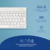 R-Go Tools Ergonoomiline klaviatuur R-Go Compact Break, kompaktne klaviatuur pausitarkvaraga, QWERTY (UK), Bluetooth, valge