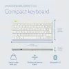 R-Go Tools Ergonoomiline klaviatuur R-Go Compact Break, kompaktne klaviatuur pausitarkvaraga, QWERTY (UK), Bluetooth, valge