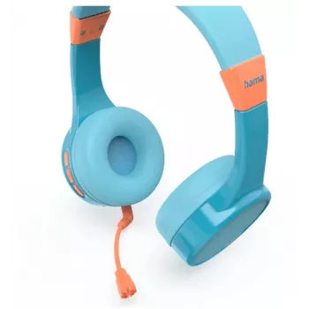 Hama Teens Guard II Peakomplekt Traadita Peapael Kõned/Muusika USB USB-C Bluetooth Sinine, Oranž