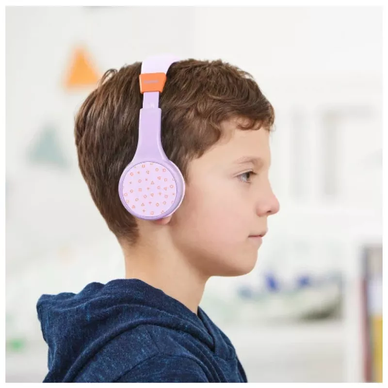 Hama Teens Guard II kõrvaklapid, juhtmevabad, peakinnitusega, kõned/muusika, USB USB-C, Bluetooth, oranž, lilla