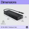 HP 4K USB-C Multiport Hub, USB USB-C, USB USB-C, 10000 Mbit/s, 3840 x 2160, must, 65 W