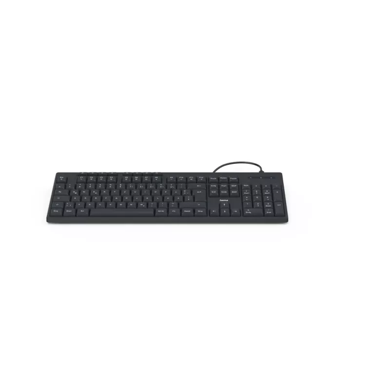 Hama CK-200 klaviatuur kodu/kontori jaoks USB QWERTZ saksa must