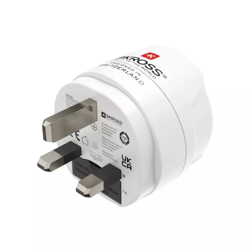 Hama 00223483 toitepistiku adapter tüüp G (UK) tüüp F valge