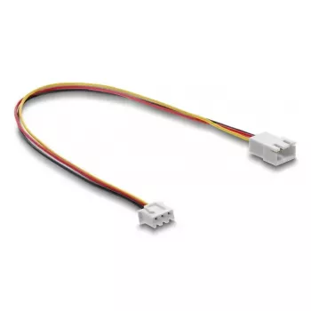 DELOCK kaablipikendus 3‑kontaktiline (JST), mudel 90867, PVC, 1,3 mm juht, üksik 30 cm juhe, must/punane/valge/kollane