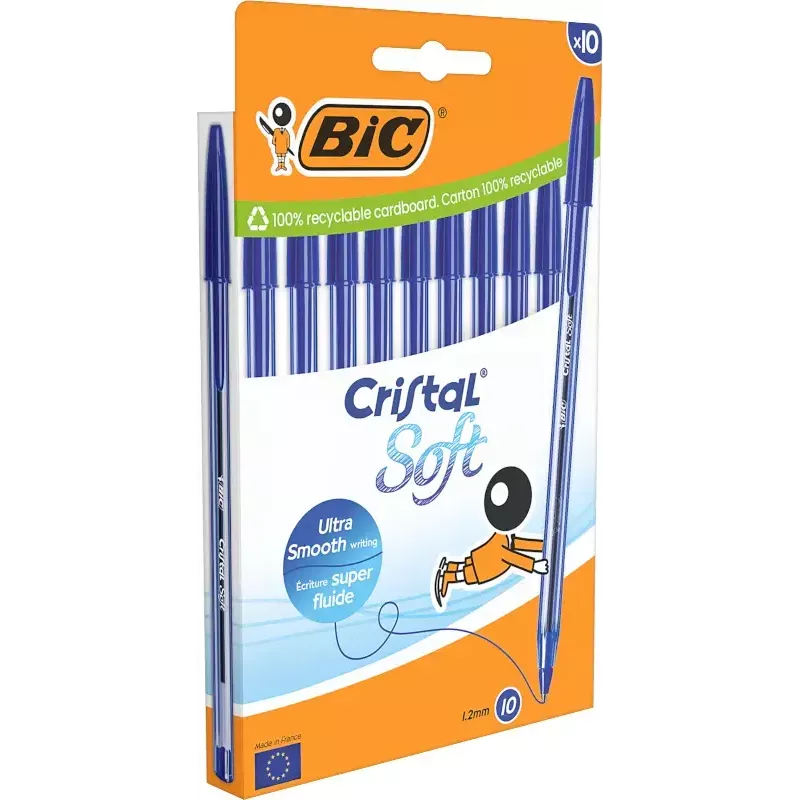 Pulk-kuulpliiats BIC 516357 sinine läbipaistev 10 tk