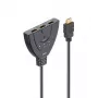 Hama 00205101 HDMI-kaabel 0,55 m HDMI-tüüp A (standard) 3 x HDMI-tüüp A (standard) Must