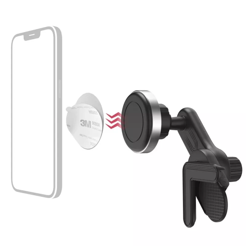 Hama 00201988 hoidik Aktiivhoidik Mobiiltelefon/nutitelefon Must, Hõbedane