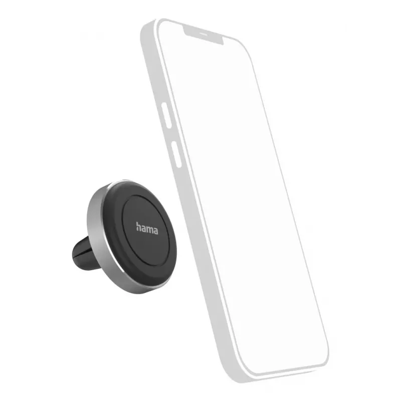 Hama Magnet Passiivne hoidik Mobiiltelefon/nutitelefon Must, Hõbedane