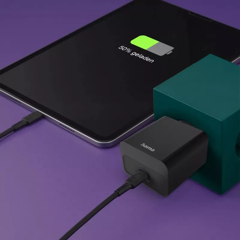 Hama 00201959 mobiilseadme laadija Peakomplekt, Akupank, Nutitelefon, Tahvelarvuti Must Vahelduvvool Kiirlaadimine Siseruumides
