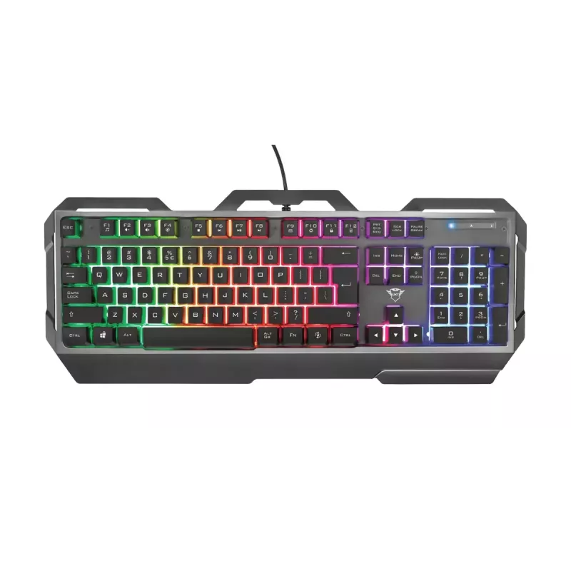Mänguriklaviatuur Trust GXT 856 Torac USB QWERTZ Saksa Must RGB LED