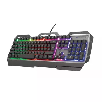 Mänguriklaviatuur Trust GXT 856 Torac USB QWERTZ Saksa Must RGB LED