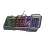 Mänguriklaviatuur Trust GXT 856 Torac USB QWERTZ Saksa Must RGB LED