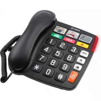 Analoogtelefon Olympia 4500 Must Valge