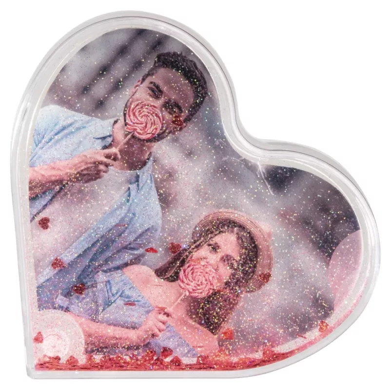 Hama Heart üksik pildiraam Punane, Läbipaistev