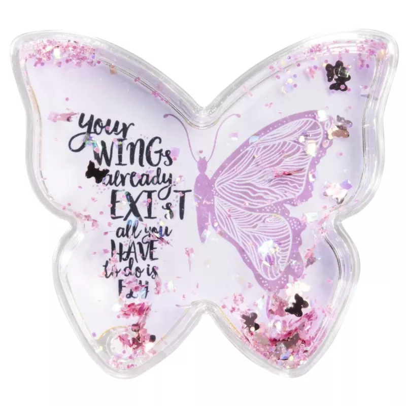 Hama Butterfly üksik pildiraam roosa, läbipaistev