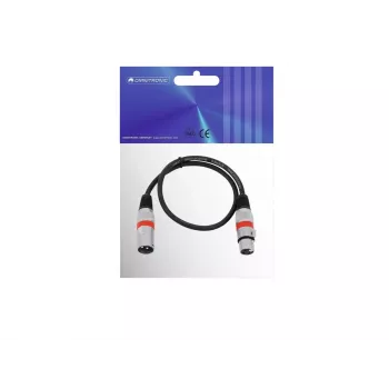 Audokaabel Omnitronic 30220401 0,5 m XLR 3-kontaktiline must