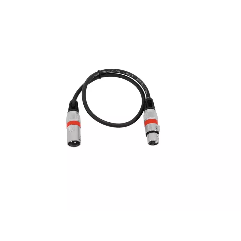 Audokaabel Omnitronic 30220401 0,5 m XLR 3-kontaktiline must