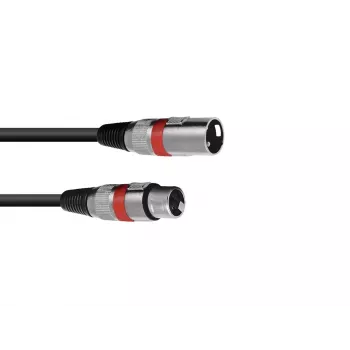 Helikaabel Omnitronic 30220406 1m XLR 3-kontaktiline must