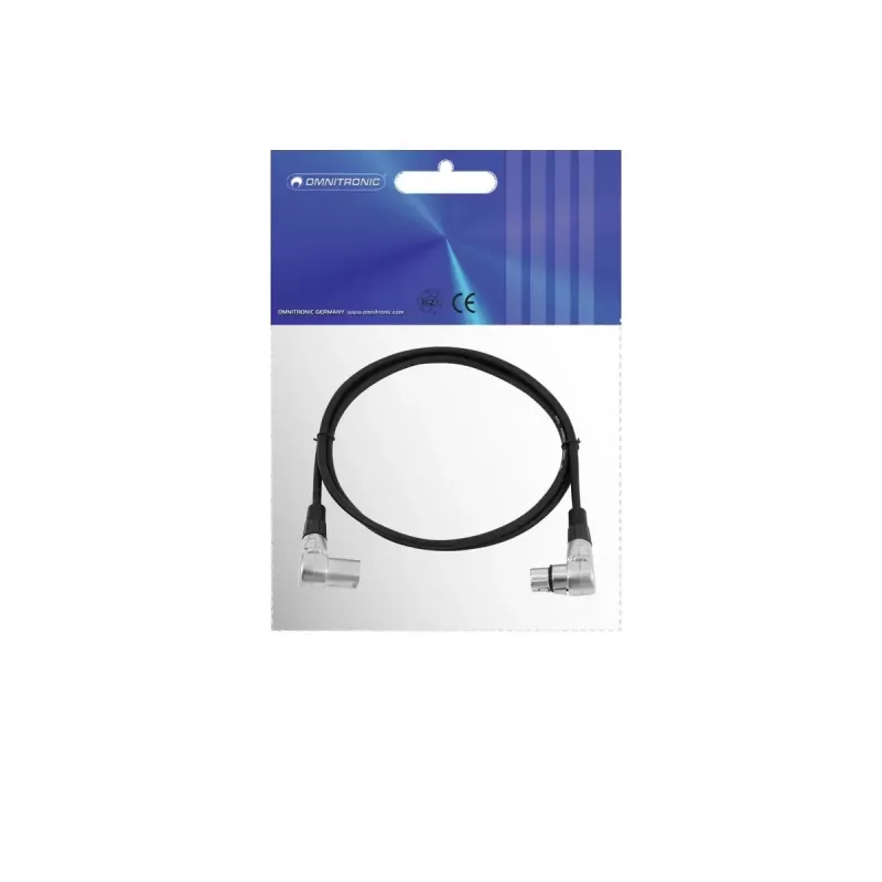 Helikaabel Omnitronic 30220630 1,5 m XLR 3-kontaktiline must