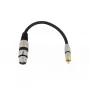 Audio kaabel XLR (3-kontaktiline) RCA Omnitronic 3022075J 0,15 m Must