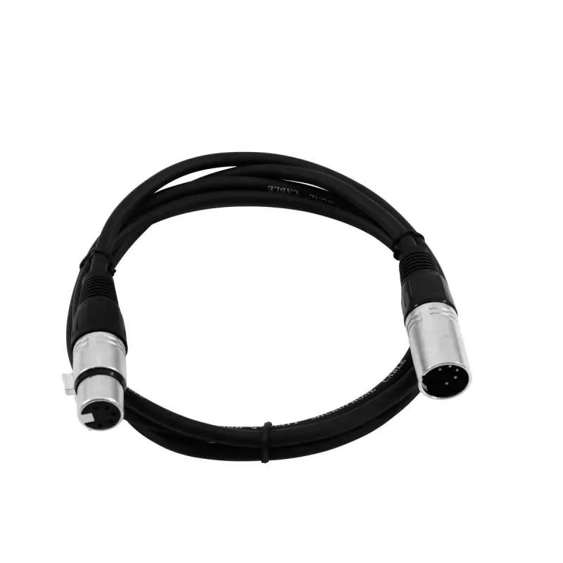 Helikaabel Omnitronic 30220761 0,5m XLR 5-kontaktiline Must
