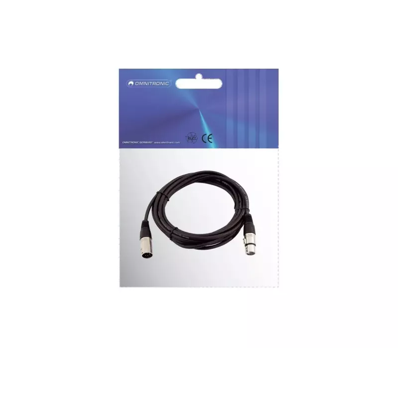 Audio kaabel XLR 5-kontaktiline Omnitronic 30220769