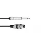 Audio kaabel 2m Omnitronic 3022516M XLR 3-pin 6.35mm Must
