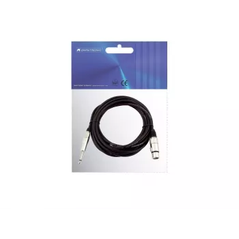Audio kaabel Omnitronic 30225170 5m XLR 3-pin 6.35mm Must