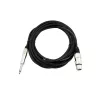 Audio kaabel Omnitronic 30225170 5m XLR 3-pin 6.35mm Must