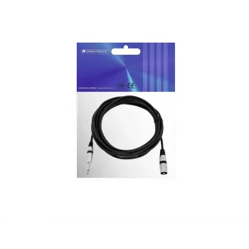 Helikaabel XLR 3-kontaktiline 6,35 mm Omnitronic 3022519C 5 m Must