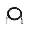 Helikaabel XLR 3-kontaktiline 6,35 mm Omnitronic 3022519C 5 m Must
