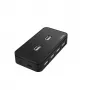 USB-jaotur HAMA 00200123 — 7-pordiline USB 2.0 jaotur, 480 Mbit/s, must, 1,1 m kaabel