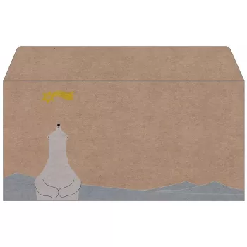 Ümbrik Sigel DU260 DL 110 x 220 mm Beež Valge Kollane 25 tk