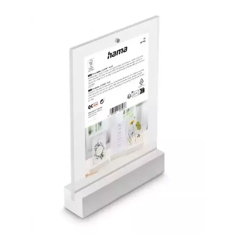 Single picture frame Hama Classic 00057743 Transparent Valge