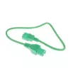 Toitekaabel C14 - C15 roheline 0,6 m ACT AK5302 250 V 10 A