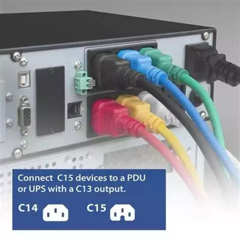 ACT Powercord C14 - C15 roheline 2 m kaabel H05RN-F 250V 10A