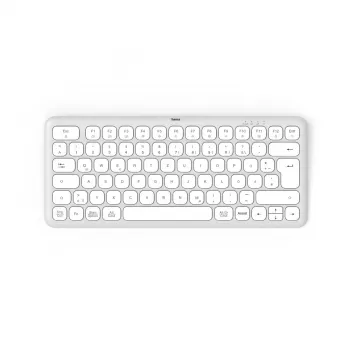 Hama WK-500 klaviatuur Kodu/Kontor RF traadita + Bluetooth QWERTZ Saksa hall, valge