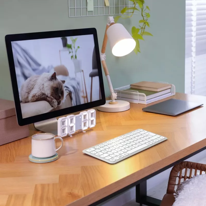 Hama WK-500 klaviatuur Kodu/Kontor RF traadita + Bluetooth QWERTZ Saksa hall, valge