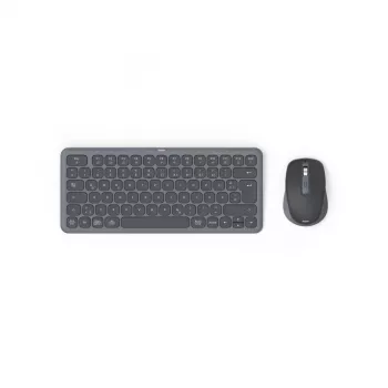 Hama WKM-500 klaviatuur hiir kaasa arvatud Kodu/Kontor RF traadita + Bluetooth QWERTZ Saksa Must