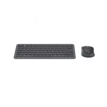 Hama WKM-500 klaviatuur hiir kaasa arvatud Kodu/Kontor RF traadita + Bluetooth QWERTZ Saksa Must