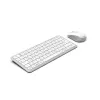 Hama WKM-500 klaviatuur Hiir kaasas Kodu USB + RF Juhtmevaba + Bluetooth QWERTZ Saksa Hall, Valge